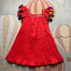 Outfit Kids Red Fringe Tunic/Dress 4-5 Years